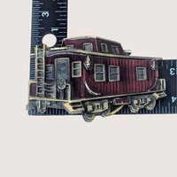 1976 Chicago Caboose Enamel and Metal Belt Buckle