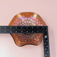 1940 Fenton Coin Dot Bowl – 1940s Iridescent Period Artifact