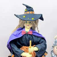 1996 Fabric Mache Halloween Pair