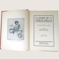1905 The Story of the Three Dolls Josephine Scribner Gates Hardcover Book