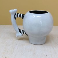 2002 Dept 56 Google Eye Skull Mug