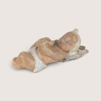 Vintage Pair of Chalkware Baby Figurines