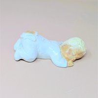 Vintage Chalkware Baby Figurine Pair