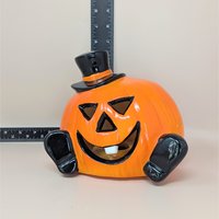 1990s PR Halloween Pumpkin Ceramic Light