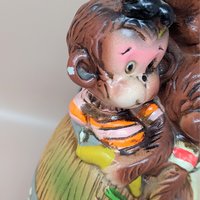 Barrel of Monkeys Ceramic Bank – Whimsical Kitschy Coin Saver