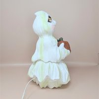 1970s Holland Mold Iridescent Ceramic Ghost Light