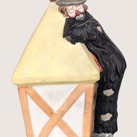 Flambro Emmett Kelly Jr. Clown Lantern Figurine