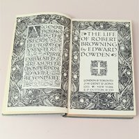 1904 The Life of Robert Browning  Edward Dowden Hardcover Book