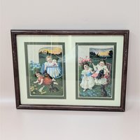 Sasparella Advertising Cards Framed Art Set of 2
