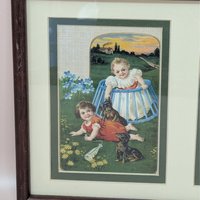 Sasparella Advertising Cards – Set of 2 Framed Art – Vintage Victorian Style Trade Cards
