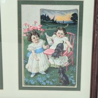 Sasparella Advertising Cards Framed Art Set of 2