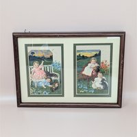 Sasparella Advertising Cards Framed Art Set of 2