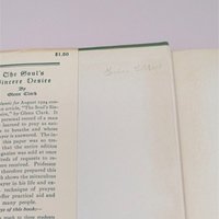 1946 The Soul's Sincere Desire Hardcover – Glenn Clark – Christian Meditative Gift