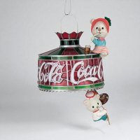 1993 Coca-Cola "Light Up Your Holidays" Ornament | Mice Ornament | Light-Up Christmas Ornament | Coke Collectible