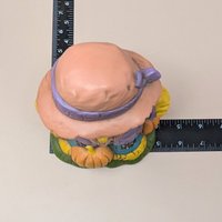 1970s Halloween Figurines – Handpainted Ceramic Scarecrow and Jack O Lantern