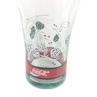 Set of 4 Vintage Coca-Cola Pine Cone and Tree Glasses