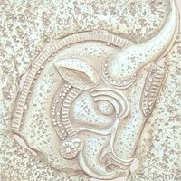 1960s Z. Danjell Greek Wall Art: Horse & Bull Plaster Pair