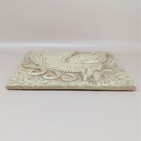 1960s Z. Danjell Greek Wall Art: Horse & Bull Plaster Pair