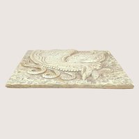 1960s Z. Danjell Greek Wall Art: Horse & Bull Plaster Pair