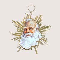 1991 Roman Inc Santa Starburst Ornaments Set of 4
