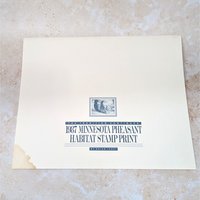 1987 Minnesota Pheasant Habitat Stamp Print by Brian Jarvi