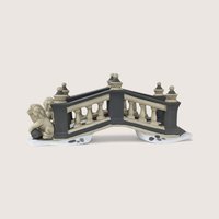 Pair of Vintage Department 56 Heritage Village Lionhead Bridges