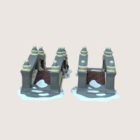 1990s Department 56 Heritage Village Bridges Pair