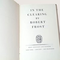 1962 In the Clearing by Robert Frost