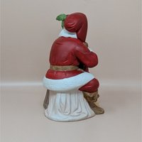 1983 Ted E Bear Santa with Skull Ceramic Music Box