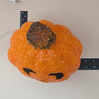 1990s Vintage Popcorn Melted Plastic Jack O'Lantern Light
