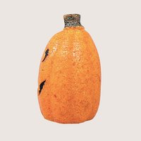 1990s Vintage Popcorn Melted Plastic Jack O'Lantern Light