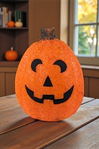 Vintage Melted Plastic Popcorn Jack O’Lantern Light