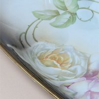 1920s Suhl Germany Floral Porcelain Celery Tray
