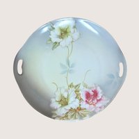 1930s PV Vessra Germany Hand Painted Floral Plate