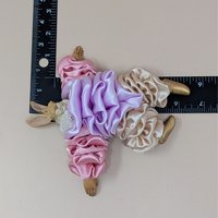 1990s Pastel Satin Pierrot Rabbit Figurine