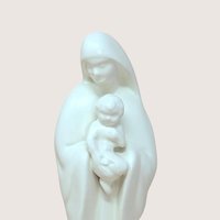 1960s Haeger Madonna and Child Ceramic Planter