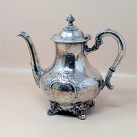 1950s Reed & Barton Regent Silver Plated Hand Chased Teapot