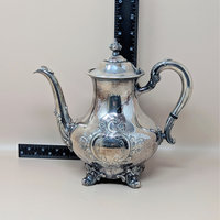 1950s Reed & Barton Regent Silver Plated Hand Chased Teapot