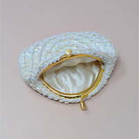1960s Princess Gardner Beaded Sequin Coin Purse with Box