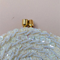 1960s Princess Gardner Beaded Sequin Coin Purse with Box