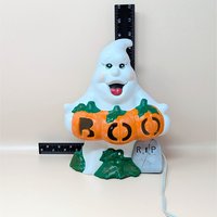 1980s Atlantic Mold Ceramic Ghost Halloween Light