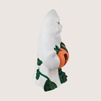 1980s Atlantic Mold Ceramic Ghost Halloween Light