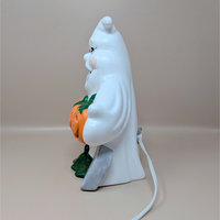 1980s Atlantic Mold Ceramic Ghost Halloween Light