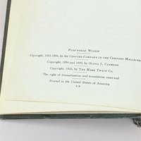 1922 Puddnhead Wilson by Mark Twain