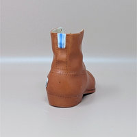 1910s Unmarked Men's High Top Ceramic Shoe Figurine