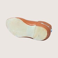 1910s Unmarked Men's High Top Ceramic Shoe Figurine