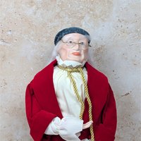 1987 Dept 56 Ebenezer Scrooge Collector Series Porcelain Doll