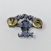 1993 MTV Headbangers Ball Pewter Pin and Pendant Set