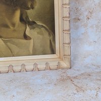 1960s Warner Sallman Head of Christ Framed Lithograph Print