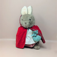 1980s Eden Peter Rabbit and Mrs Rabbit Plush Pair